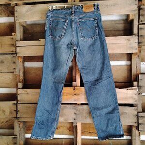 Vintage 2000 Levi Strauss Straight Leg Denim Jeans Orange Tab
